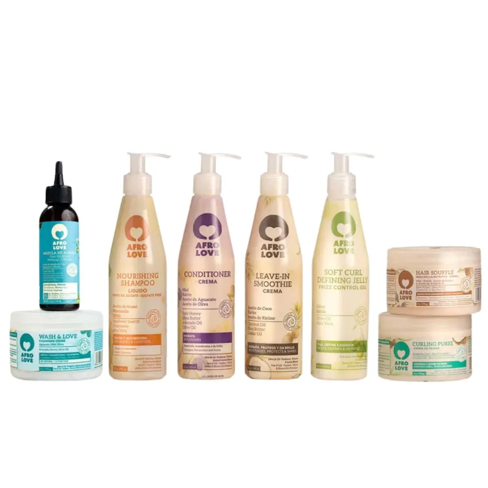 Pack Afro Love Completo Champú Nourishing + Gel Soft Curl Pack Afro Love Completo Champú Nourishing + Gel Soft Curl